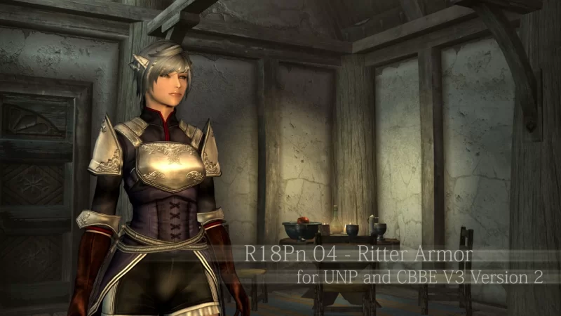 R18Pn 04 - Ritter Armor for UNP and CBBE V3 by NPR+3 Retexture Pack