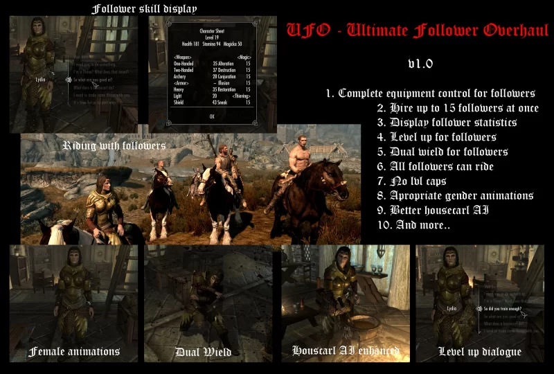 UFO - Ultimate Follower Overhaul - Dawnguard AddOn_Rus_V1.2G