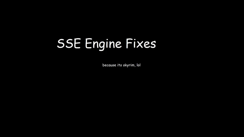 Плагин SSE Engine Fixes