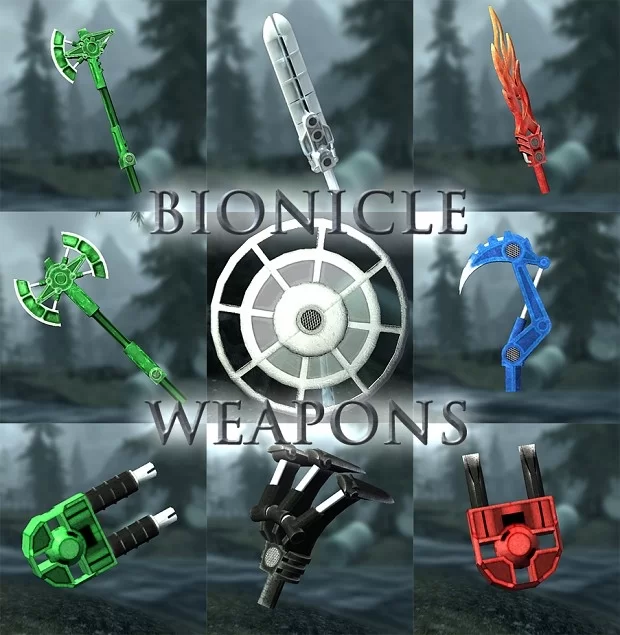 Оружия биониклов. Bionicle Weapons plug-in